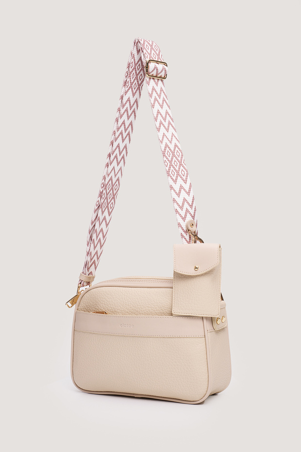 Multi-Compartment Women's Crossbody Bag with Wallet Charm Detail for Daily Stylish Use Elt0423