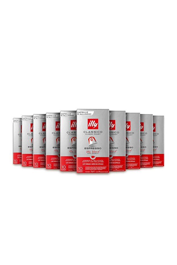 10 كبسولات ألومنيوم كلاسيكو
