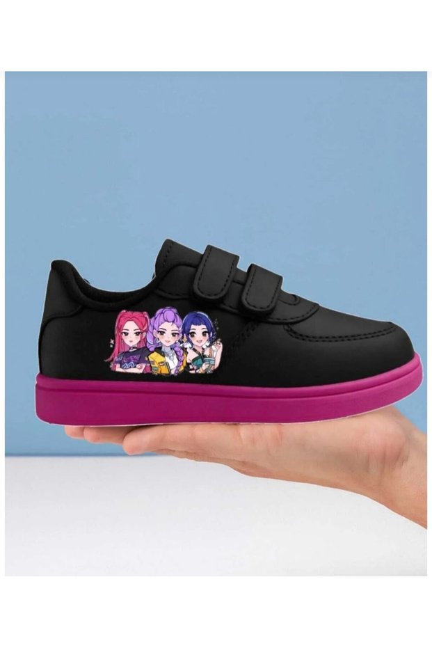 Printed Children's Sports Shoes with Band Sneaker