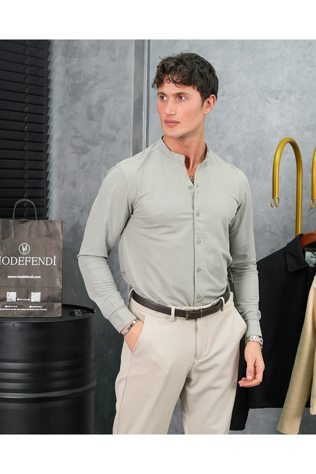 Cotton Lycra Judge Collar Shirt