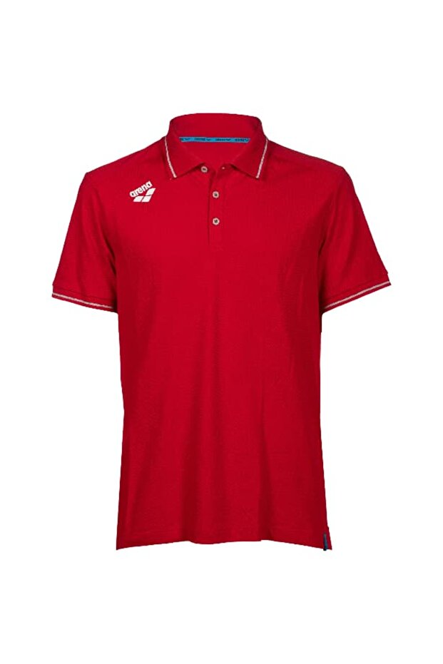 Team Poloshirt Solid Cotton Red - 7