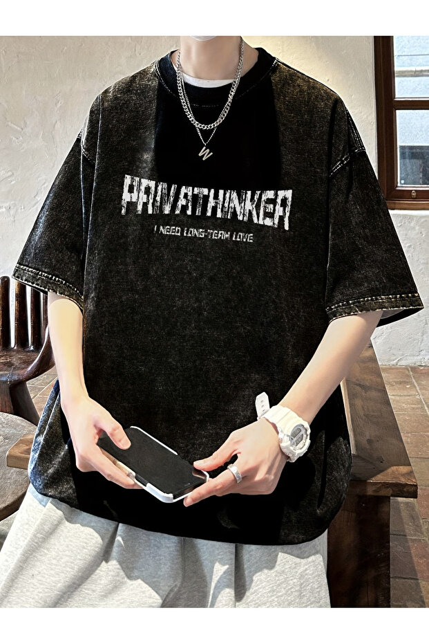Premium Washed Longline Tee