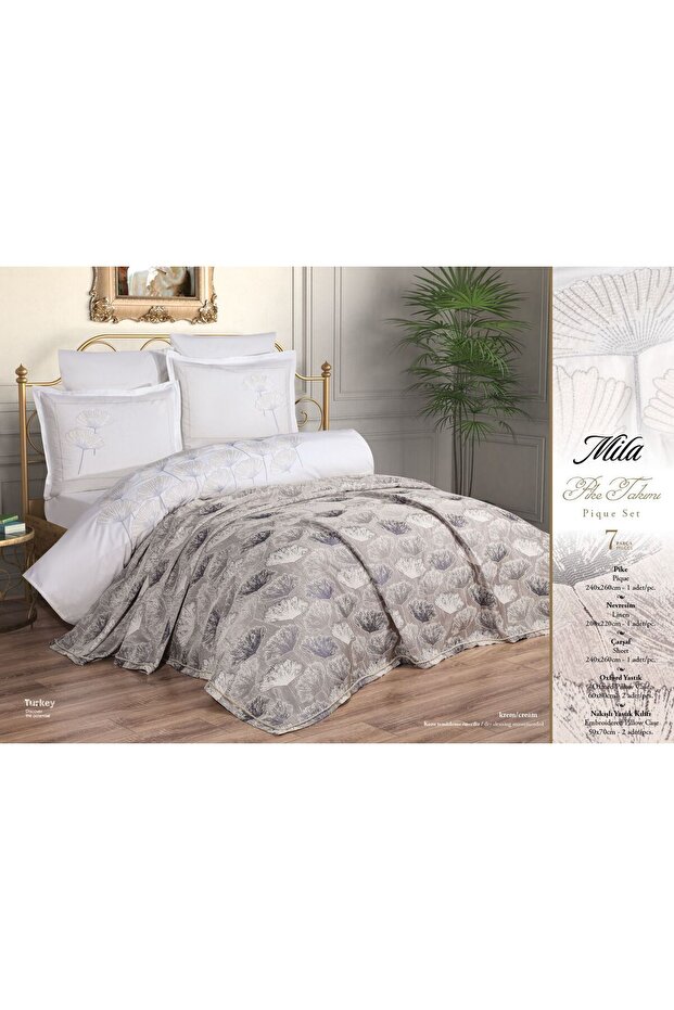 Pique and Duvet Cover Set 7 Pieces in a Set