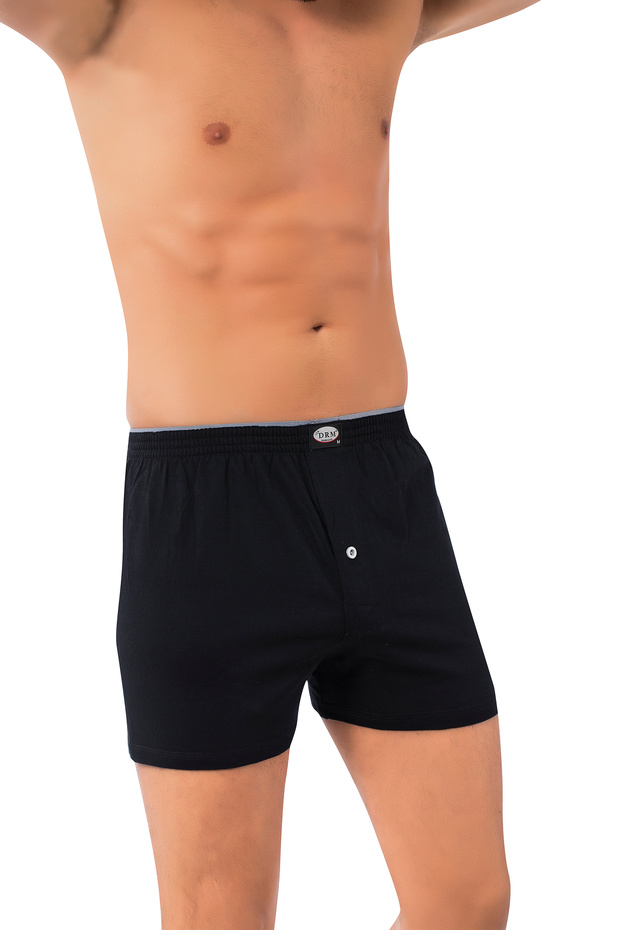 Men's 100% Cotton Towel Waistband 5-Piece Combed Cotton Shorts Boxer Briefs (with Socks as a Gift)