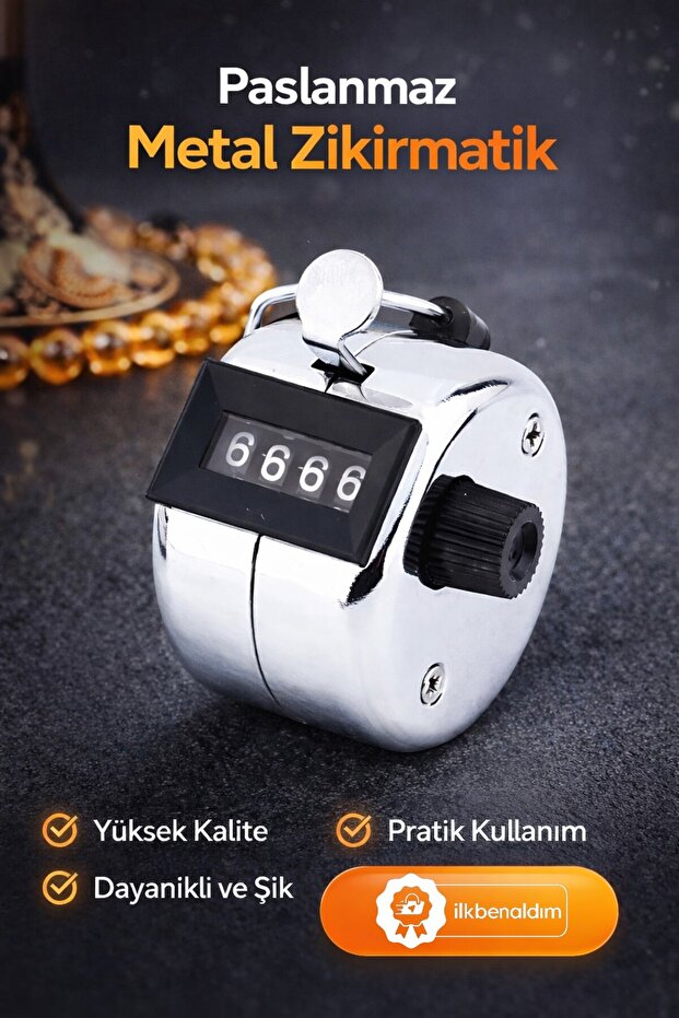 Metal Zikirmatik | Zikir Counter Tesbihmatik Durable Handheld Counter
