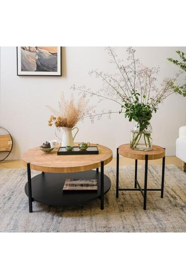 Classic Wood Coffee Table MEKA طاولات قهوة خشب كلاسك - 1