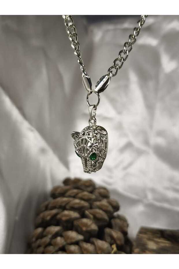 Steel Necklace Panther Lion Tiger Leopard Cougar Cheetah Unisex Necklace