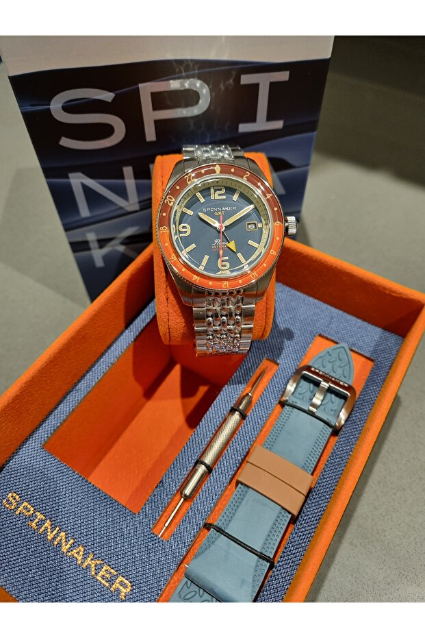 Automatic- Gmt Navy Blue Dial, Sapphire Glass, (Seiko Movement) 15 Atm Water Resistant Men's Wristwatch