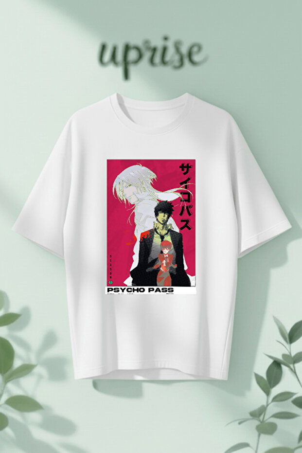 Psycho Pass Printed Cotton Oversize T-Shirt