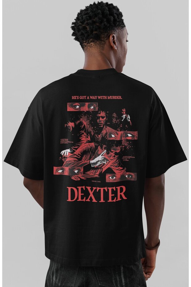 Design Dexter Series Back Printed Unisex Oversized T-Shirt