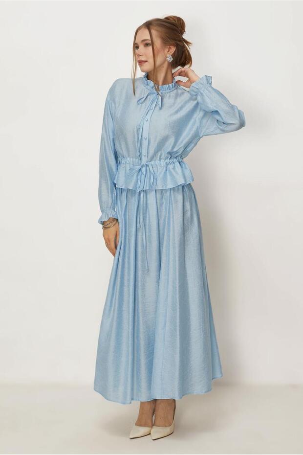 Lace-Up Skirt Suit 46601