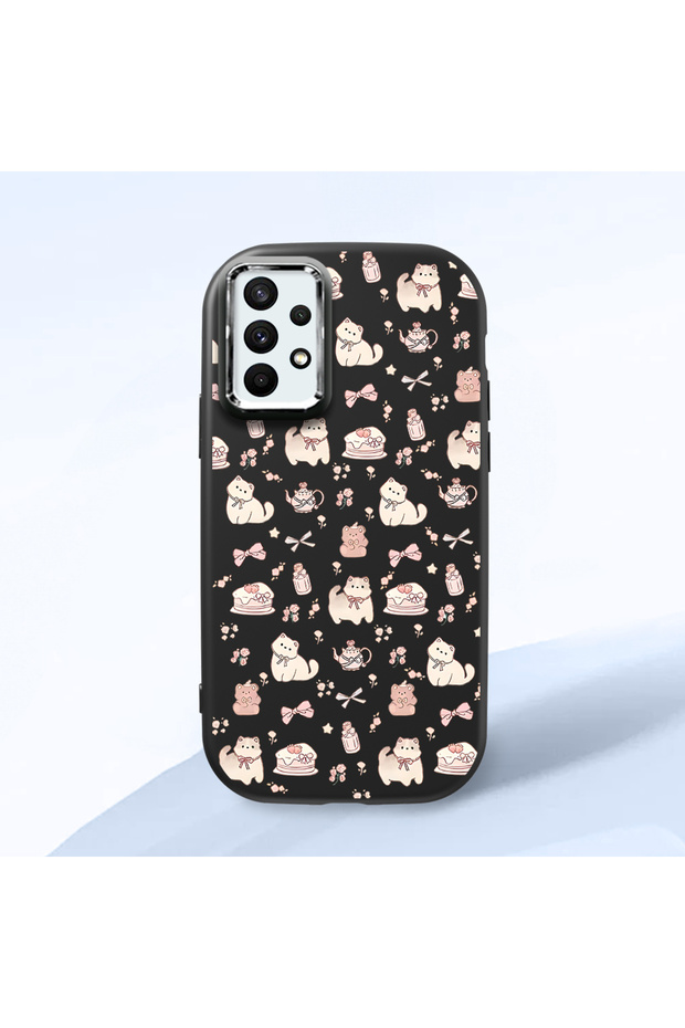 Black Silicone Case with Shock-Absorbing Camera Protections Compatible with Samsung Galaxy A32 4g