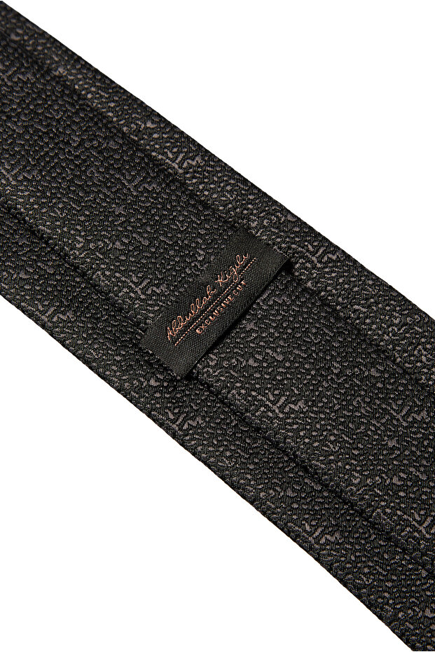 Patterned Silk Blend Tie - 4