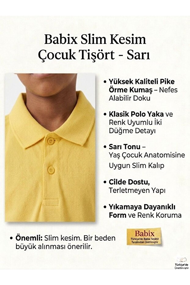 Boy's Yellow Collared Short Sleeve T-Shirt 23 April 19 May 29 October Reading Day