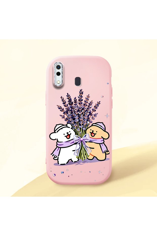 Pink Silicone Case with Shock-Absorbing Camera Protection Compatible with Samsung Galaxy A30