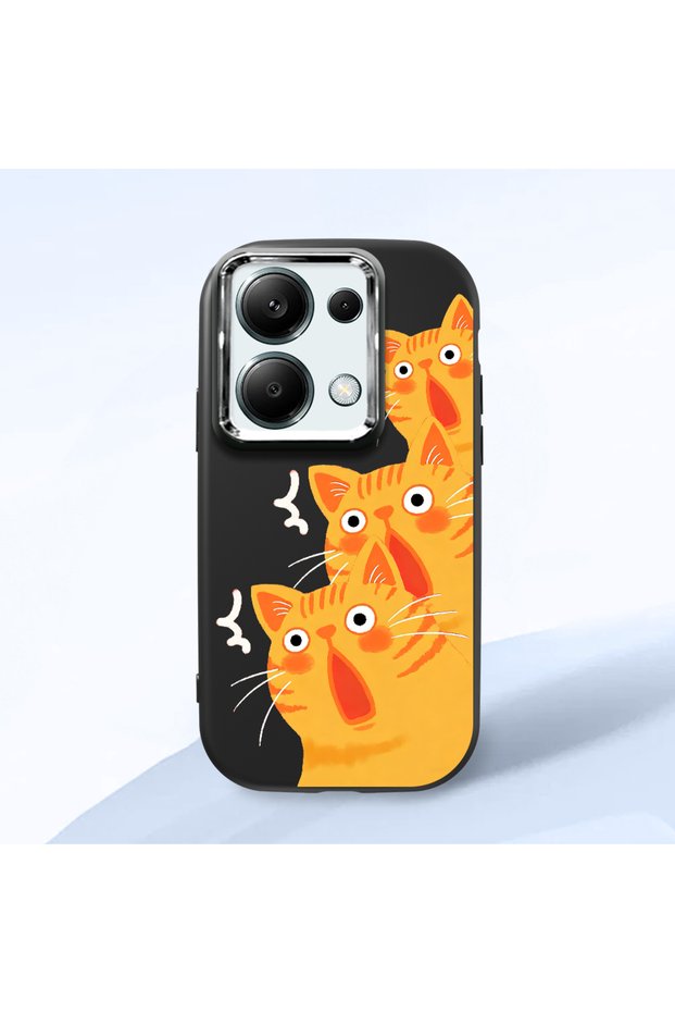 Redmi Note 13 Pro 4g Compatible Black Silicone Case with Shock-Absorbing Camera Protections