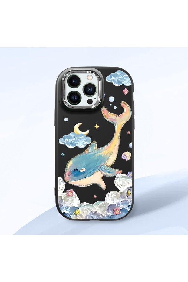 Black Silicone Case Compatible with iPhone 14 Pro Max with Shock-Absorbing Camera Protections
