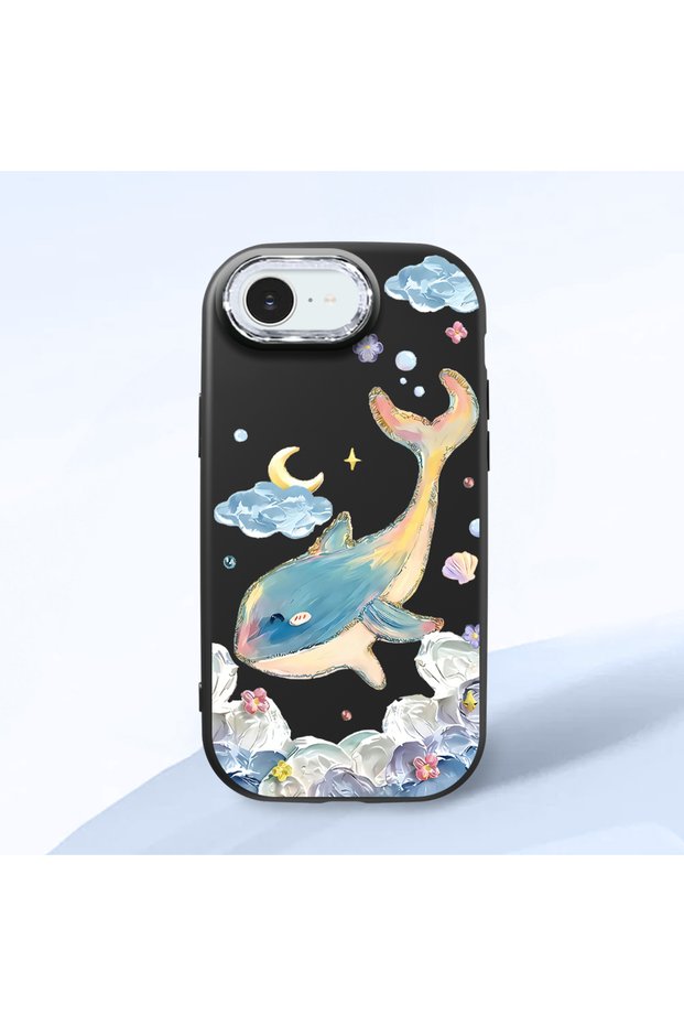 Black Silicone Case Compatible with iPhone 16E with Shock-Absorbing Camera Protections
