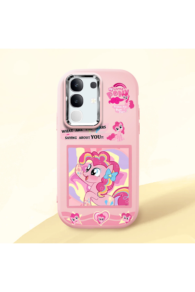 Vivo Y29 4g Compatible Shock-Absorbing Camera Protected Pink Silicone Case