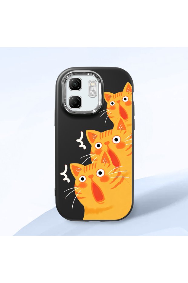 Infinix Hot 50I Compatible Shock-Absorbing Camera Protected Black Silicone Case