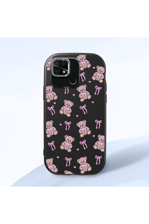 Redmi 10C Compatible Black Silicone Case with Shock-Absorbing Camera Protections
