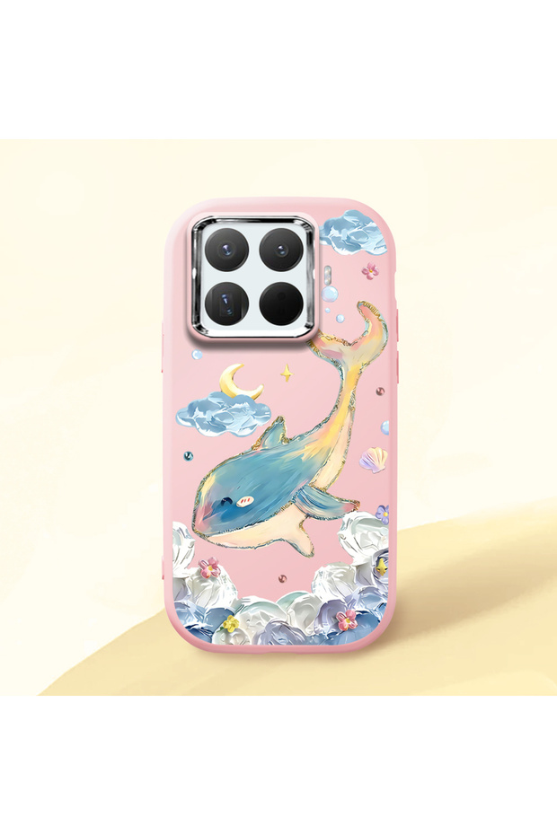 Pink Silicone Case Compatible with Mi 15t Pro with Shock-Absorbing Camera Protection
