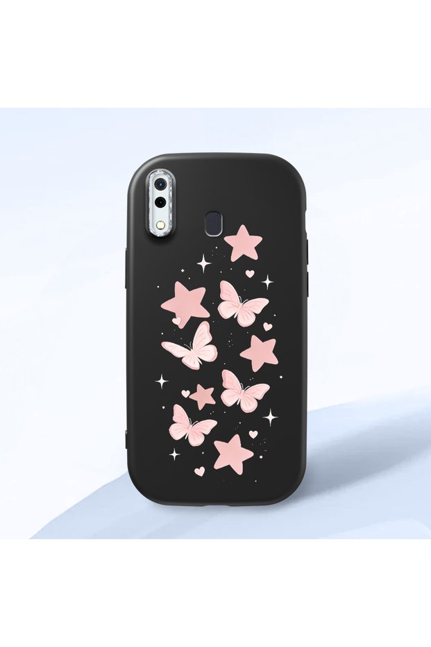 Samsung Galaxy A30 Compatible Shock-Absorbing Camera Protected Black Silicone Case