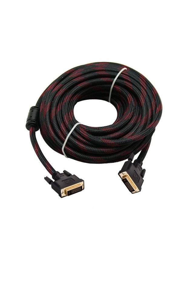 Dvi 24+1Male Male Braided Cable Dvi D 1080P Image Cable 5m