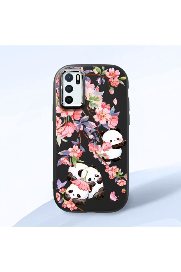 Oppo A54S Compatible Shock-Absorbing Camera Protected Black Silicone Case