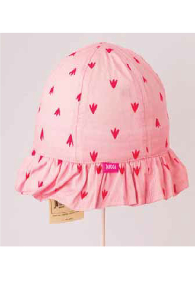 1-4 Years Old Floral Patterned Girl's Maxi Hat