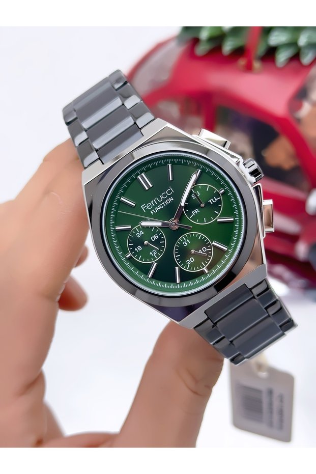 Men's Wristwatch with Steel Cord Function 3 Atm Waterproof with 2 Years Warranty+Bracelet as a Gift