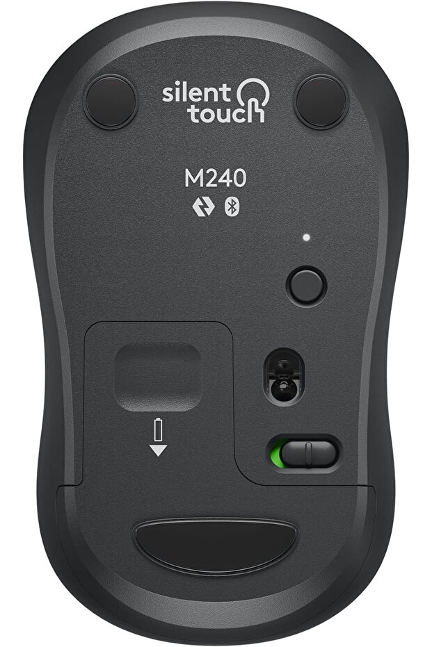 M240 Silent Bluetooth Mouse, Wireless, Compact, Portable, 18-Month Battery - Graphite - 5