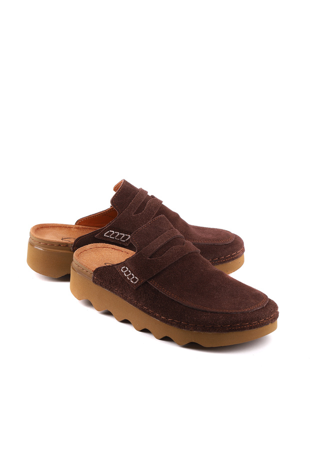 Allen Genuine Leather Thick Soled Daily Comfort Premium Slippers