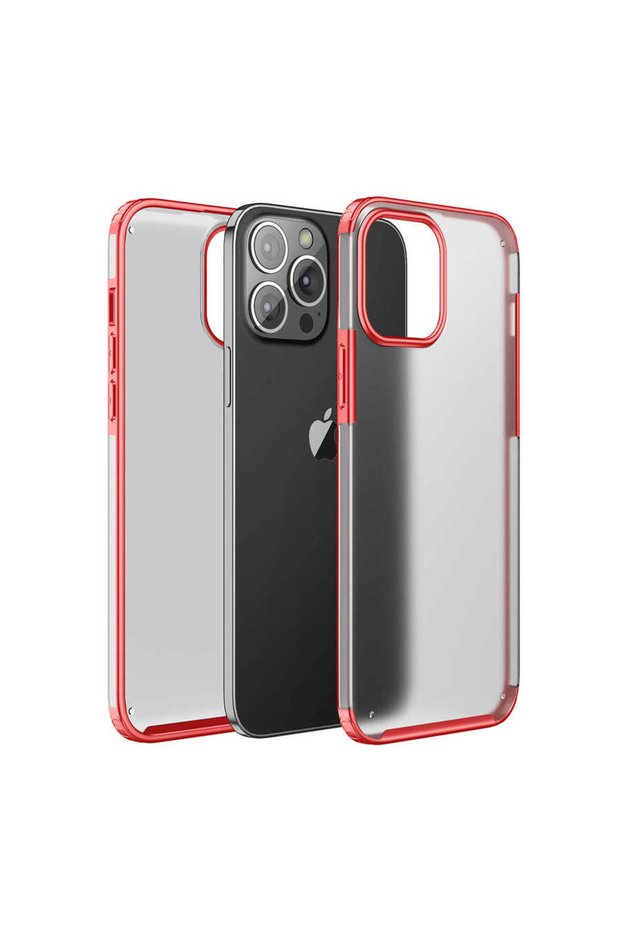 حافظة TGCO Volks المتوافقة مع هاتف iPhone 13 Pro Max - باللون الأحمر