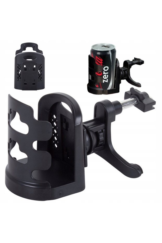 Universal car cup holder console, black