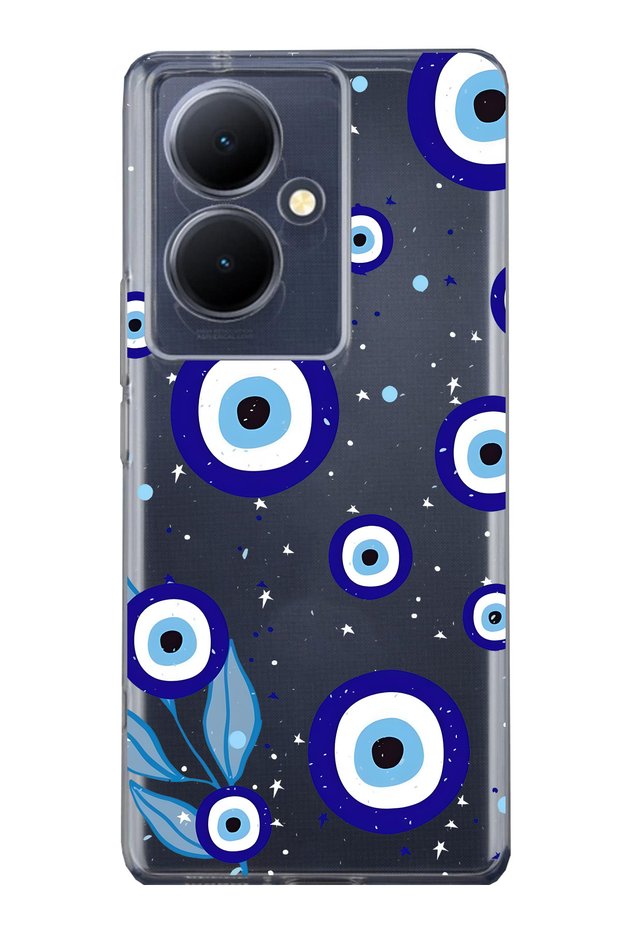 Vivo V29 Lite 5g Compatible Night Evil Eye Pattern Transparent Phone Case
