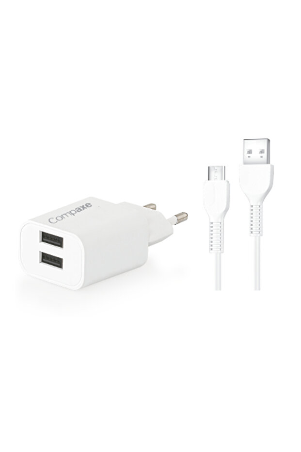 CTA-521D IU 10W 5V 2.1A كابل USB مزدوج + USB إلى Lightning 3A مع كابل