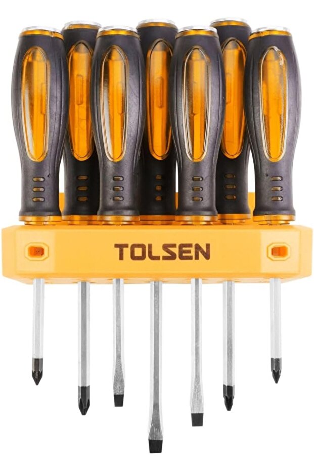 7 Piece Go Through Screwdriver Set with Stand