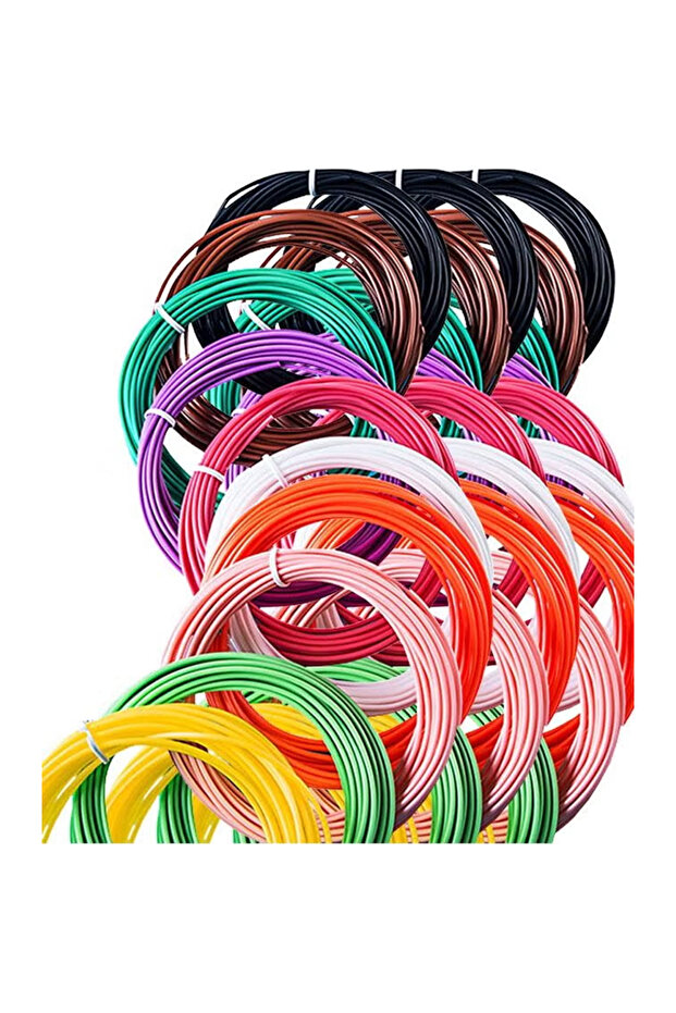 30-Piece 3D Printing Pen Filament Low Temperature Refill Color Random 1.75MM
