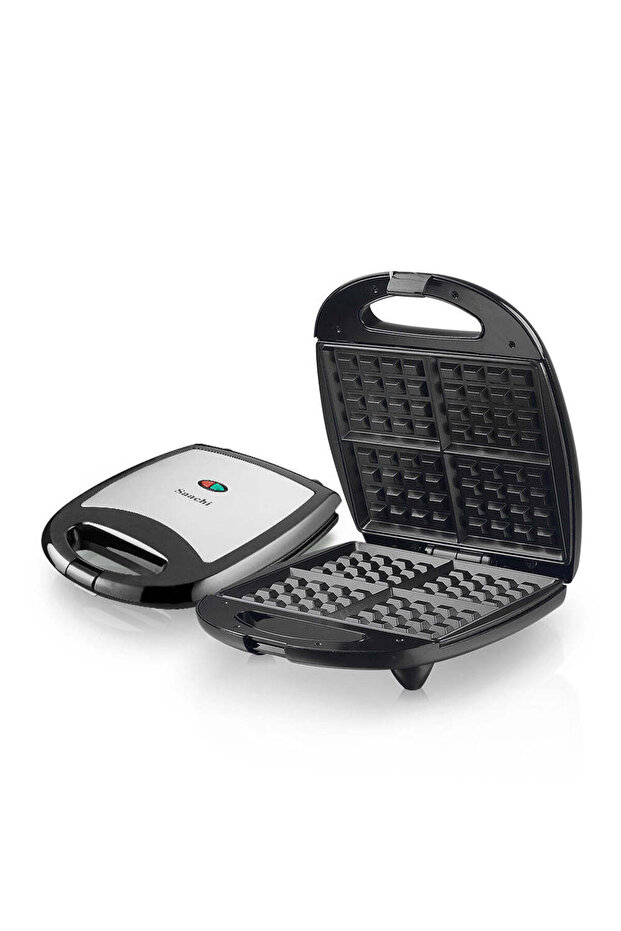 Waffle Maker with a Square Grid Design - 3