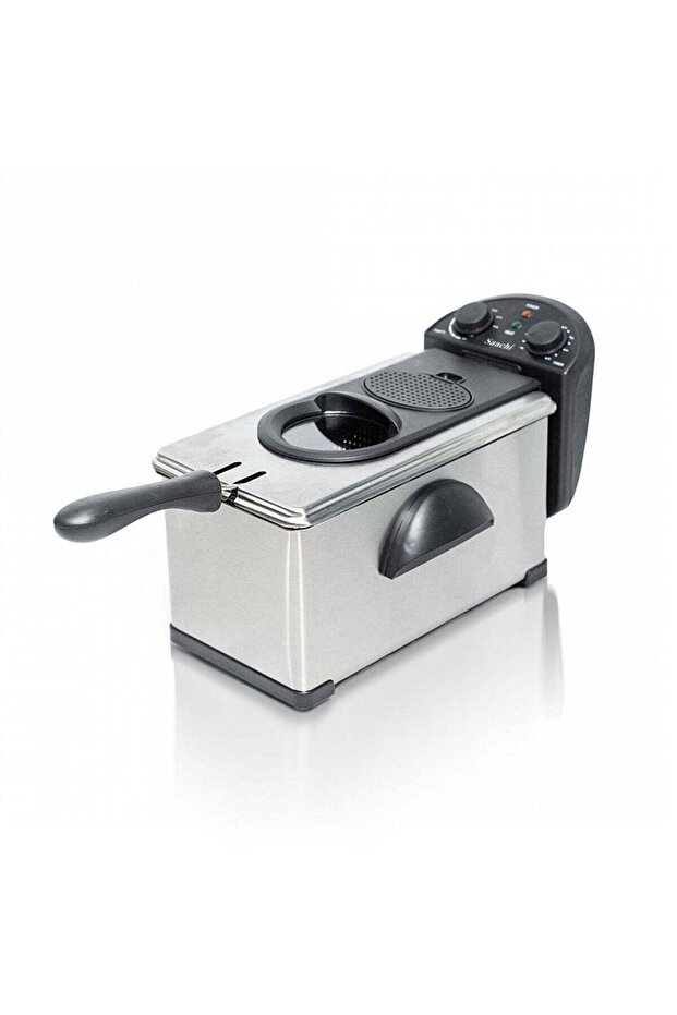 Deep Fryer with Adjustable Thermostat and Thermal Cut-Out Reset Button