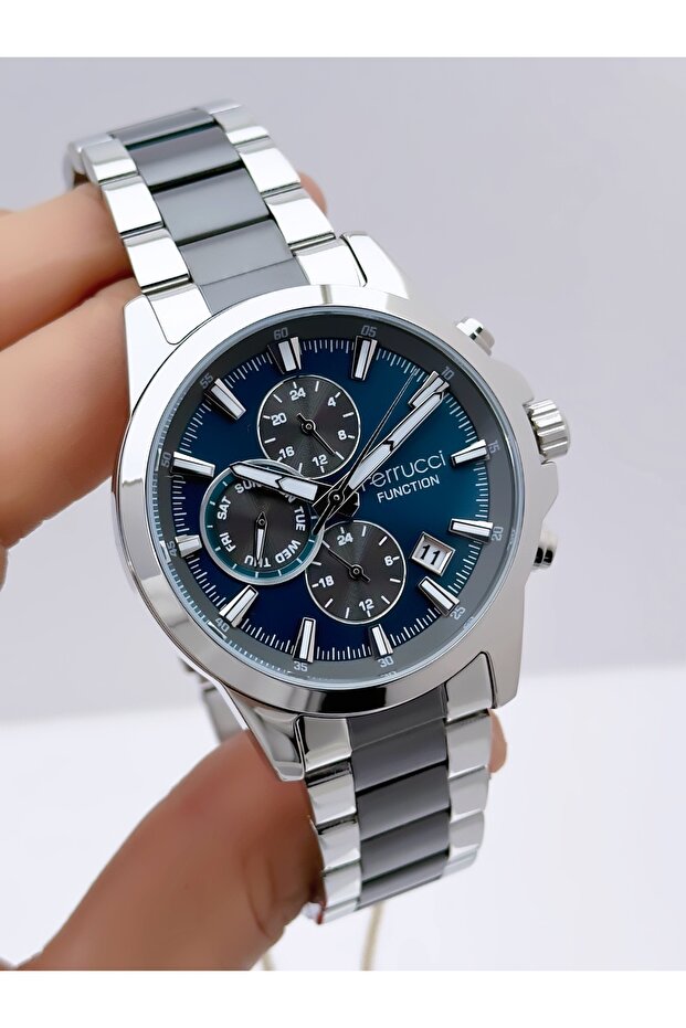Men's Wristwatch with Steel Cord Function 3 Atm Waterproof with 2 Years Warranty+Bracelet as a Gift