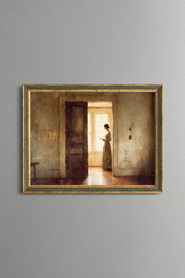 Gün Işığında Kadın - إطار منقوش بتصميم عتيق - موديل نحيف