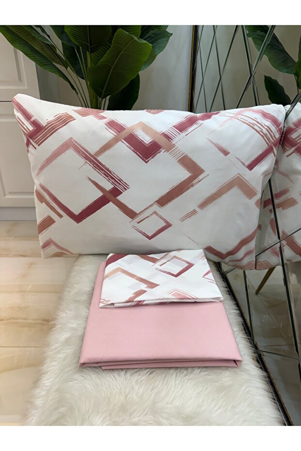 Single Bed Sheet and Pillowcase Set Without Elastic