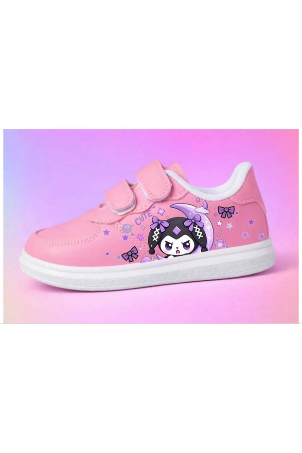 Printed Children's Sports Shoes with Band Sneaker