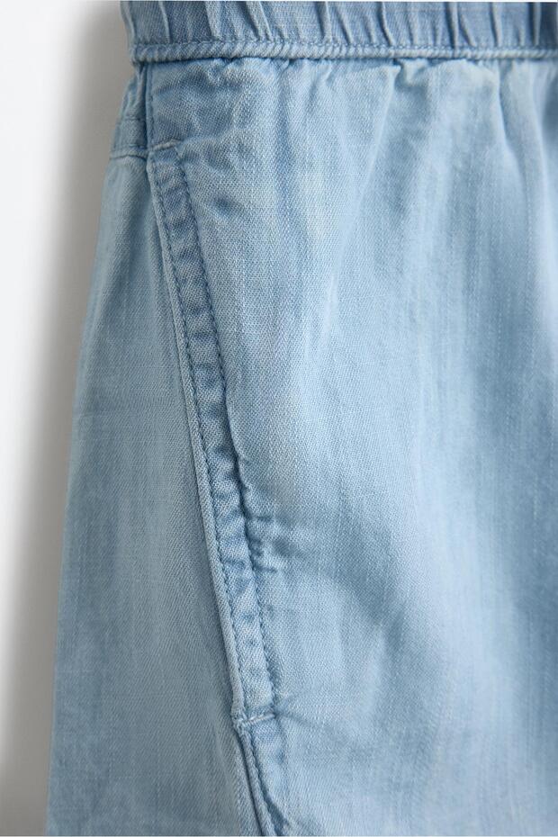 Hafif denim şort - 3