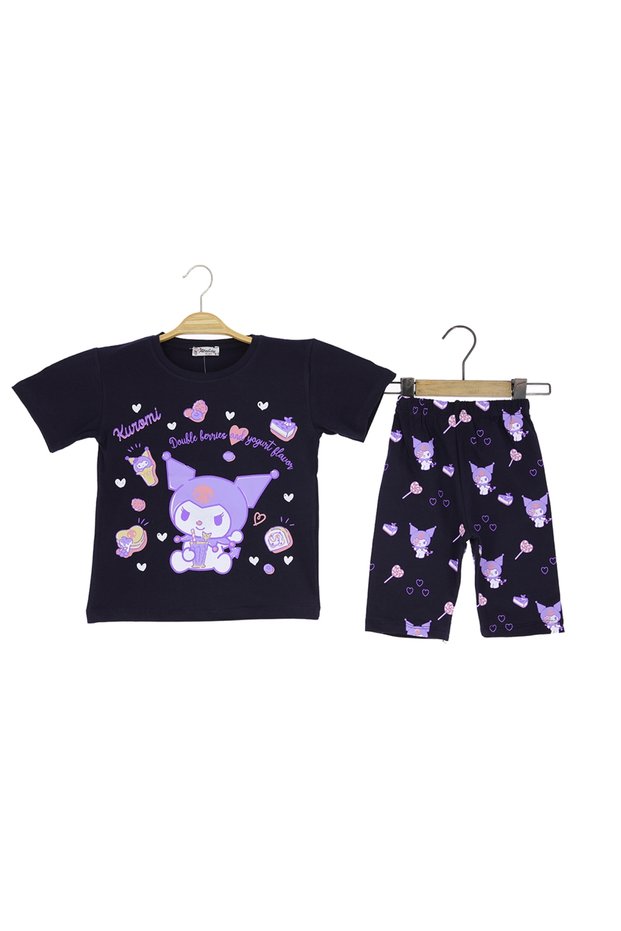 Kuromi Printed Girls' Set with Leggings (It Is Recommended to Order One Size up)