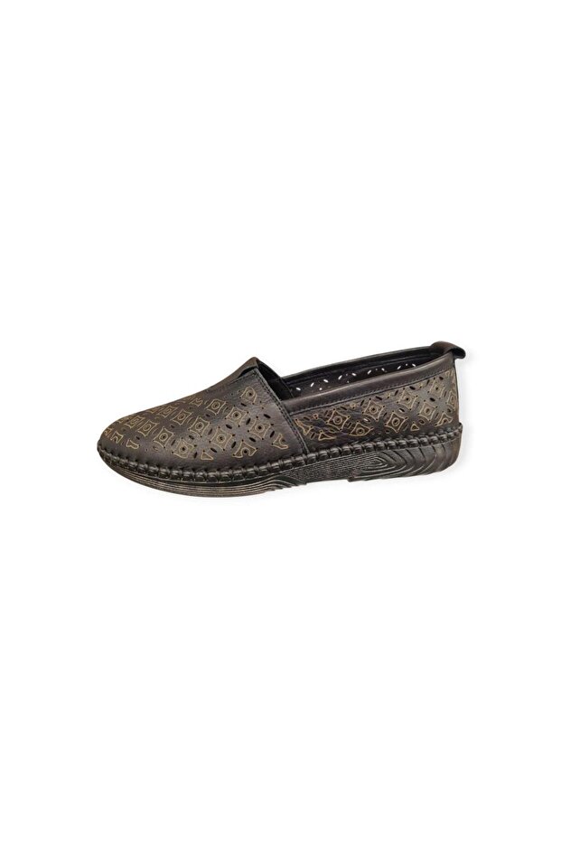 26340013Y Transparent Sole Perforated Leather Women's Shoes