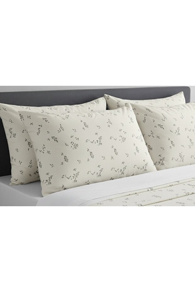 Floral Patterned Pillowcase Set 50X70 cm (2 Pieces) – Stylish and Natural Comfort 100% Cotton