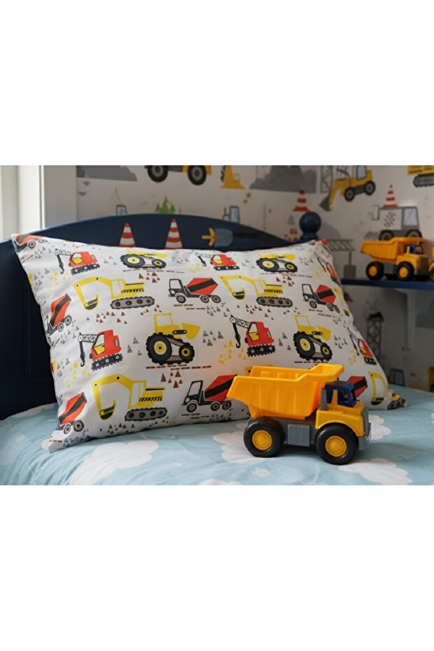 Business Machines Patterned Pillowcase 50X70 cm (1 Piece) – 100% Cotton, Fun and Comfortable